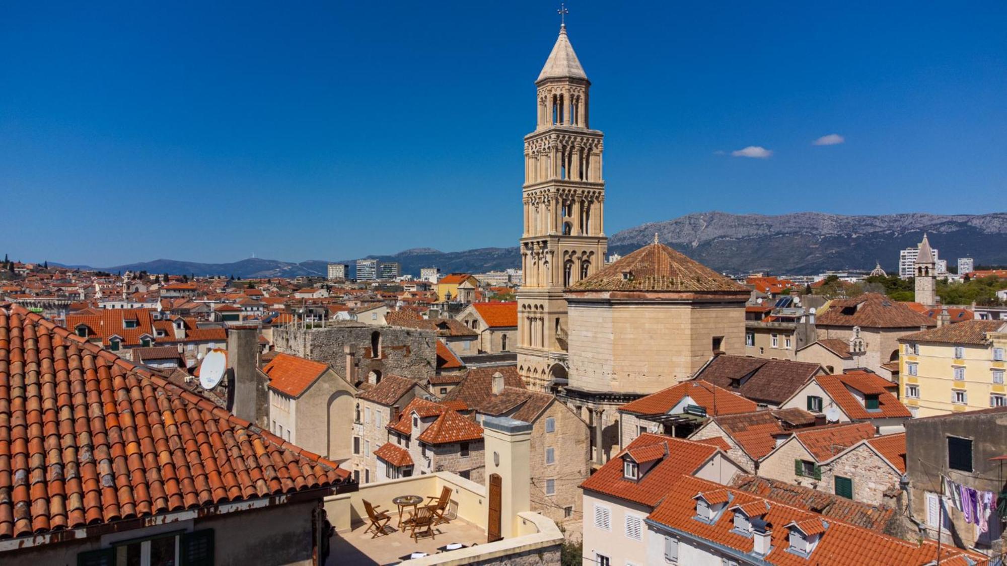 Ferienwohnung Terazza Grande In Diocletian Tower Split Exterior foto