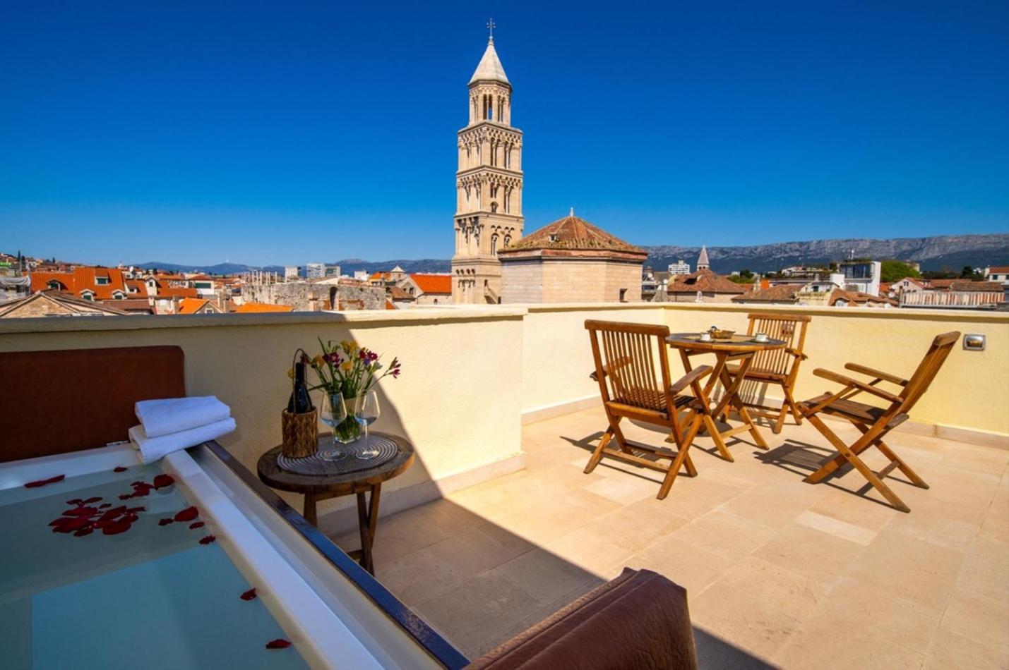 Ferienwohnung Terazza Grande In Diocletian Tower Split Exterior foto
