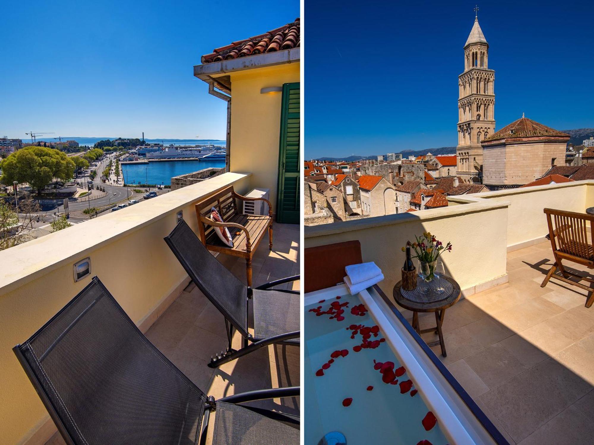 Ferienwohnung Terazza Grande In Diocletian Tower Split Exterior foto