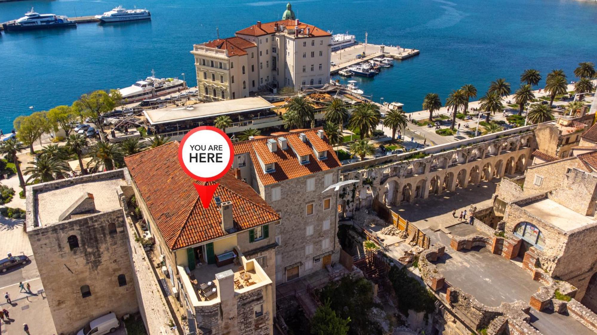 Ferienwohnung Terazza Grande In Diocletian Tower Split Exterior foto